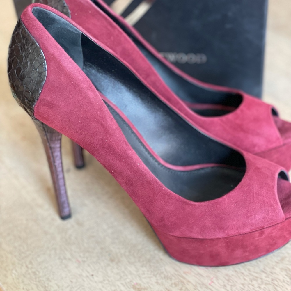 Blayne Brian Atwood suede shoes